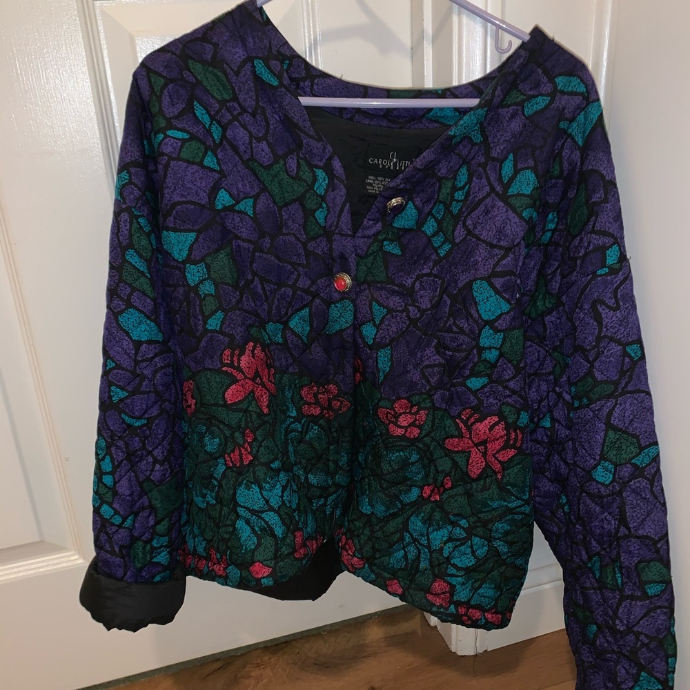 Jeweled button up jacket